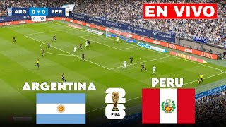 🔴 Argentina vs Perú EN VIVO  Eliminatorias 2024 [upl. by Amsirp]