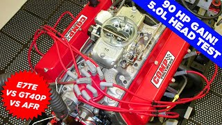 HOW TO ADD 90 HP TO A 50L FORD 302 HEAD TESTE7TE v GT40P v AFR 165 ARE ALUM HEADS REALLY BETTER [upl. by Eyllom]