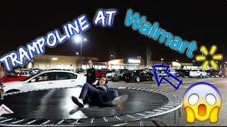 BUILT A TRAMPOLINE AT WALMART COPS COME [upl. by Enwad]