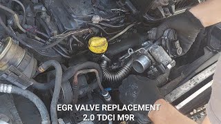 Vivaro Trafic Primastar EGR replacement on 20 TDCI M9R engine [upl. by Ibmab517]