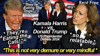 donald trump and kamala harris debate was so UNHINGED 😂🫠 biggest fails lies amp funniest highlights [upl. by Prentiss]