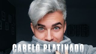 CABELO MASCULINO PLATINADO  DO PRETO AO CINZA COMO FAZER  gutierreoficial [upl. by Atsylac610]