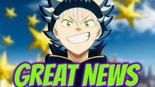 BLACK CLOVER FINALLY GETS SOME GREAT NEWS [upl. by Ratha625]