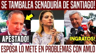 SE TAMBALEA SANTIAGO ESPOSA LO METE EN PROBLEMAS AMLO Y CLAUDIAN LOS EXHIBEN SE PUSO FEO [upl. by Digdirb]