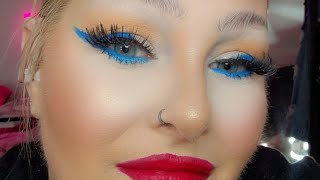 grwm Dramatic Blue Wing [upl. by Nilram]