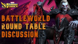 Battleworld Round Table with Bendable Straws and Updog  Marvel Strike Force [upl. by Mccreery]