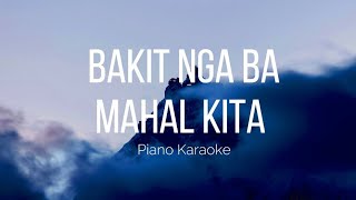 Bakit Nga Ba Mahal Kita  Roselle Nava  Piano Karaoke  KADVph [upl. by Savina]