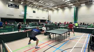 Veterans Masters Norwich  0910112024  Serafim Melo short pimples  Jarek Chrzanowski [upl. by Wager]