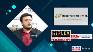 Extruders for PP Danline HDPE Monofilament  Mahesh Twisto Tech  HIPLEX 2023  Hybiz Now [upl. by Earazed]