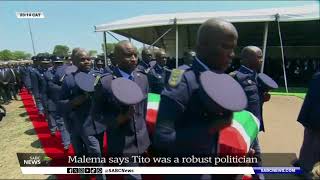 Tito Mboweni  quotComrade Tito was a human beingquot Julius Malema [upl. by Hahnert]