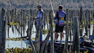 Bass Fishing a DRAINED LAKE  Rodman Reservoir  SMC Episode 1213 [upl. by Nosduh]