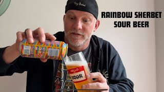 Gweilo Rainbow Sherbet Sour Beer review  US vs UK pronunciation [upl. by Eniwtna539]