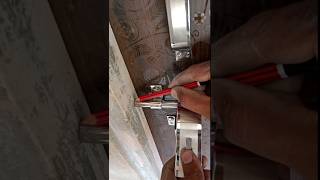 steel door latch fitting prossesslatch kaise lagayehow to install door latchwoodworking [upl. by Jocelin695]