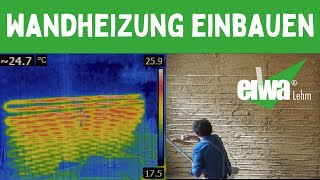 Dämmung Innen mit Wandheizung die Wasserführende Infrarotheizung bei Fachwerk und Sandsteinhaus [upl. by Dlonra892]