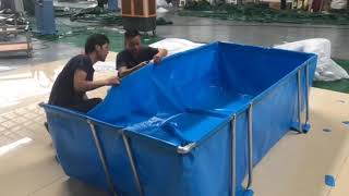 pvc tarpaulin fish farming pond lttarp [upl. by Rebecka625]