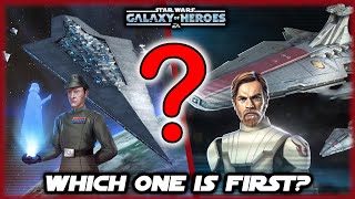 Executor vs Negotiator  Which Fleet Should You Farm First in Star Wars Galaxy of Heroes [upl. by Konstantine]