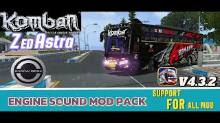 KOMBAN ZED ASTRA BHARAT BENZ BS6 BUS ENGINE SOUND PACK SUPPORT FOR ALL MOD BUSSID V432 [upl. by Essej653]