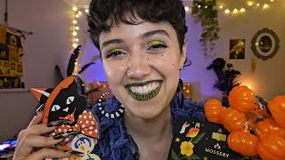 ASMR Halloween Store Roleplay 🎃 whispered costume shopping roleplay scratching amp tapping [upl. by Aiym]