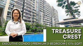 Singapore Condo Property Home Tour  Treasure Crest  Executive Condo  3 Bedroom 1076 sqft by Dione [upl. by Happ388]