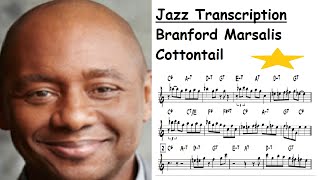 Branford Marsalis Transcription  Cottontail [upl. by Llirpa786]