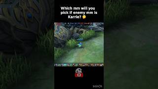 Karrie Vs Hanabi karriegameplay mlbb shortvideo earlybirdgaming [upl. by Mayce]