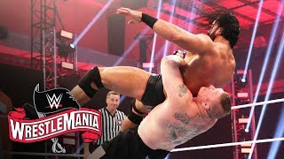 Brock Lesnar and Drew McIntyre clash for WWE Title WrestleMania 36 WWE Network Exclusive [upl. by Verile786]