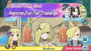 Regional Top Tier Challenge  Alola  Extreme Battle Event  Pokemon Masters EX [upl. by Atenek]