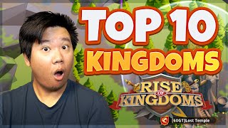 TOP 10 Strongest Kingdom Power  Top 300 players 2023  Rise of Kingdoms [upl. by Lipps]