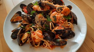 Seafood Spaghetti recipe manangineurope1513 [upl. by Nattie334]