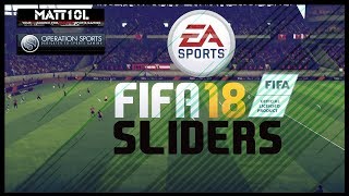 FIFA 18  Operation Sports Sliders  103 Update [upl. by Nagem664]