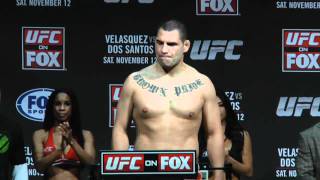 UFC on FOX Velasquez vs Dos Santos WeighIn Highlight [upl. by Ahsenrad552]