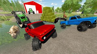 Farmers Race for a Secret Vehicle  Farming Simulator 22 [upl. by Snell]