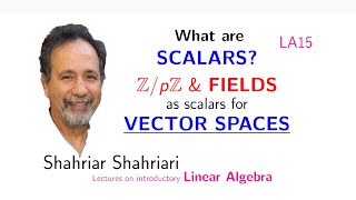 LA15 What are scalars Fields as Scalars for Vector Spaces [upl. by Martino972]