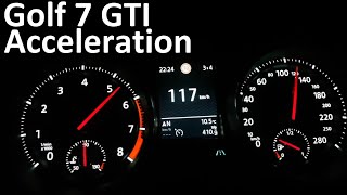 Golf 7 GTI Performance DSG Acceleration  Stock vs Stage 1 [upl. by Llezniuq161]