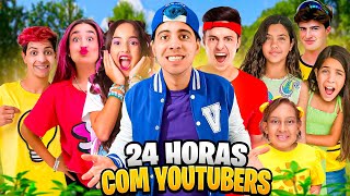 TENTANDO ENCONTRAR E PASSAR 24 YOUTUBERS COM 24 HORAS [upl. by Neumann]