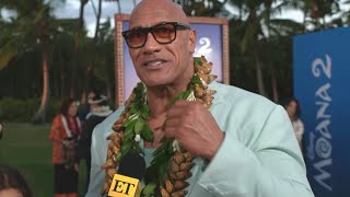 Why Dwayne Johnson Got Emotional at Moana 2s Hawaii Premiere Exclusive [upl. by Faludi]