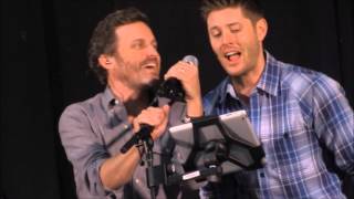 Jensen Ackles and Rob Benedict Singing Your Love NJCon 2015 [upl. by Gnas934]