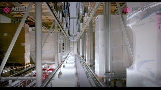 Automated high bay warehouse with SAP based warehouse management and material flow control [upl. by Edgell]