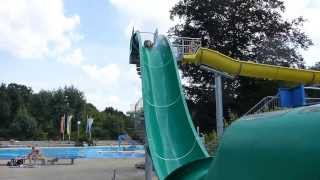 Wonnemar Backnang  Kamikaze  Freefall Freibad Onride [upl. by Ainitsirc]