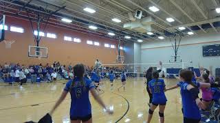 Rockvale Middle school volleyball JV Tournament vs Christiana set 3 9 24 22 W 15 [upl. by Ban]