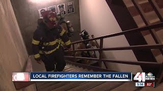 Firefighters climb 110 stories to honor lives lost in 911 [upl. by Roshelle]