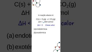 ENDOTÉRMICO ou EXOTÉRMICO química quimica enem vestibular uerj fuvest [upl. by Enimisaj]