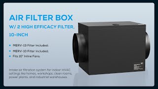 Air filter box w2 high efficacy filter 10inch [upl. by Kryska779]