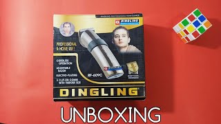 Dingling RF609C Professional Hair Trimmer Unboxing [upl. by Afesoj]