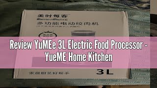 Review YuMEe 3L Electric Food Processor  YueME Home Kitchen Meat Grinder amp Food Blender with 4 Shar [upl. by Gisella]