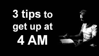 3 tips to get up at 4 am by Puneet Biseria 👍 [upl. by Shields627]