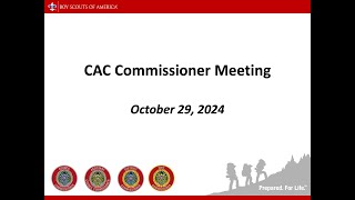 20241029 CAC Commissioner Meeting [upl. by Luy]