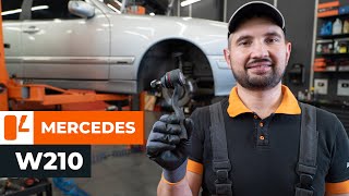 Come sostituire testine sterzo MERCEDES W210 VIDEO TUTORIAL DI AUTODOC [upl. by Lela]