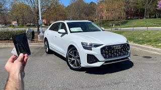 2024 Audi Q8 Premium Plus Start Up Test Drive Walkaround POV and Review [upl. by Walley]