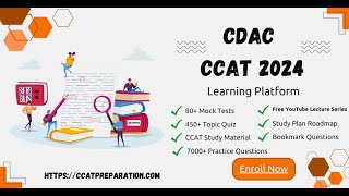 CDAC PreCAT  CCAT  CCAT Syllabus  CDAC Eligibility  CDAC Mock Test amp Quiz  Study Material [upl. by Richarda]